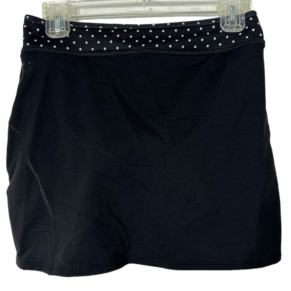 She Beest Black White Polka Dots Cycling Skirt Skort